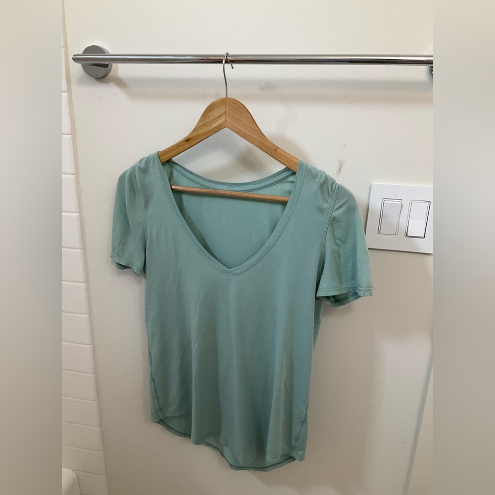 Blue Lululemon top FLAWED